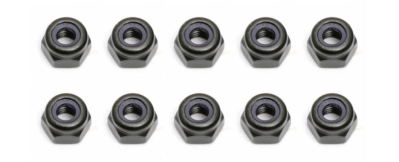 ASS25215 Locknuts, M3, black steel