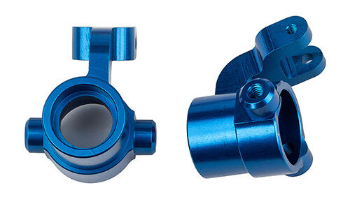 ASS26077 SR7 FT Steering Blocks, blue aluminum