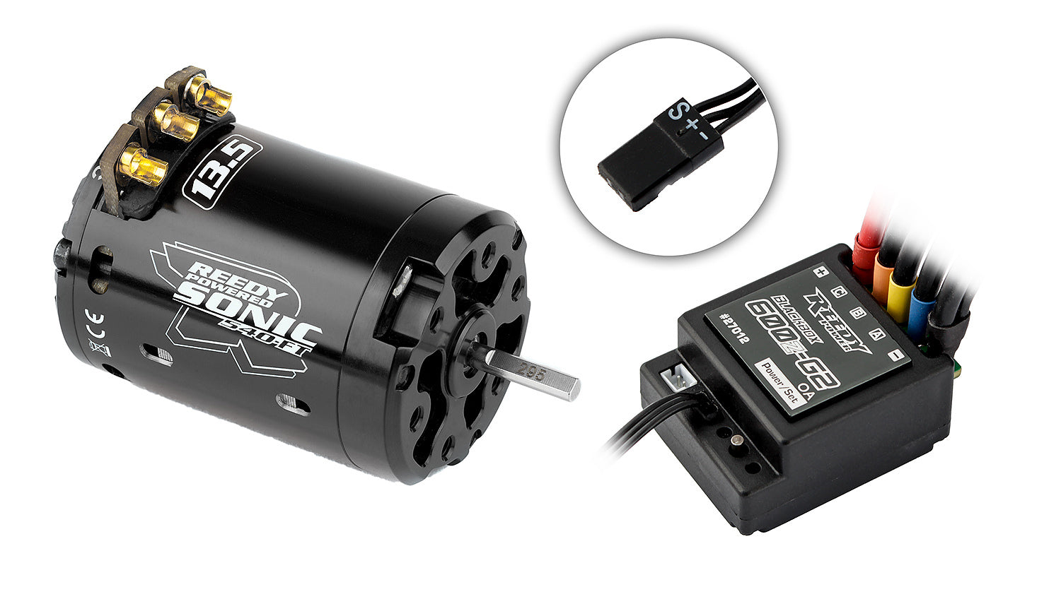 ASS27037 Blackbox 600Z-G2 ESC / Sonic 540-FT 13.5 Combo Team Associated