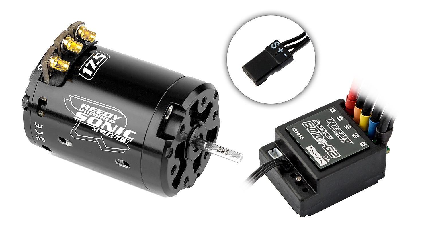 ASS27038 Blackbox 600Z-G2 ESC / Sonic 540-FT 17.5 Combo Team Associated