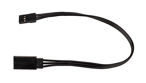 ASS27165 175mm Servo Wire Extension, black (6.89 in)