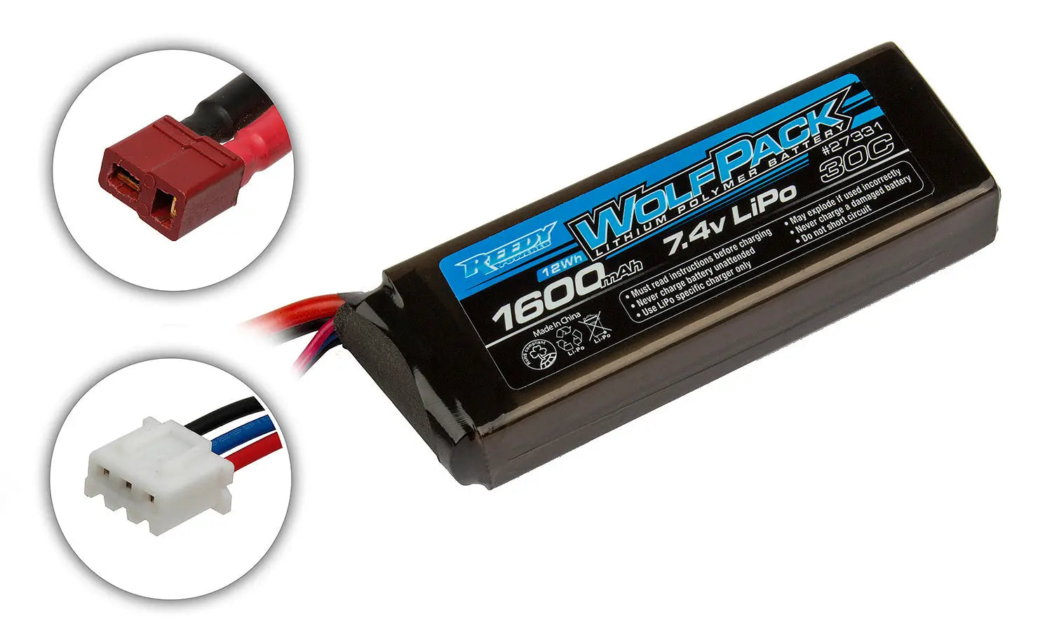 ASS27331 Reedy WolfPack LiPo 1600mAh 30C 7.4V Team Associated
