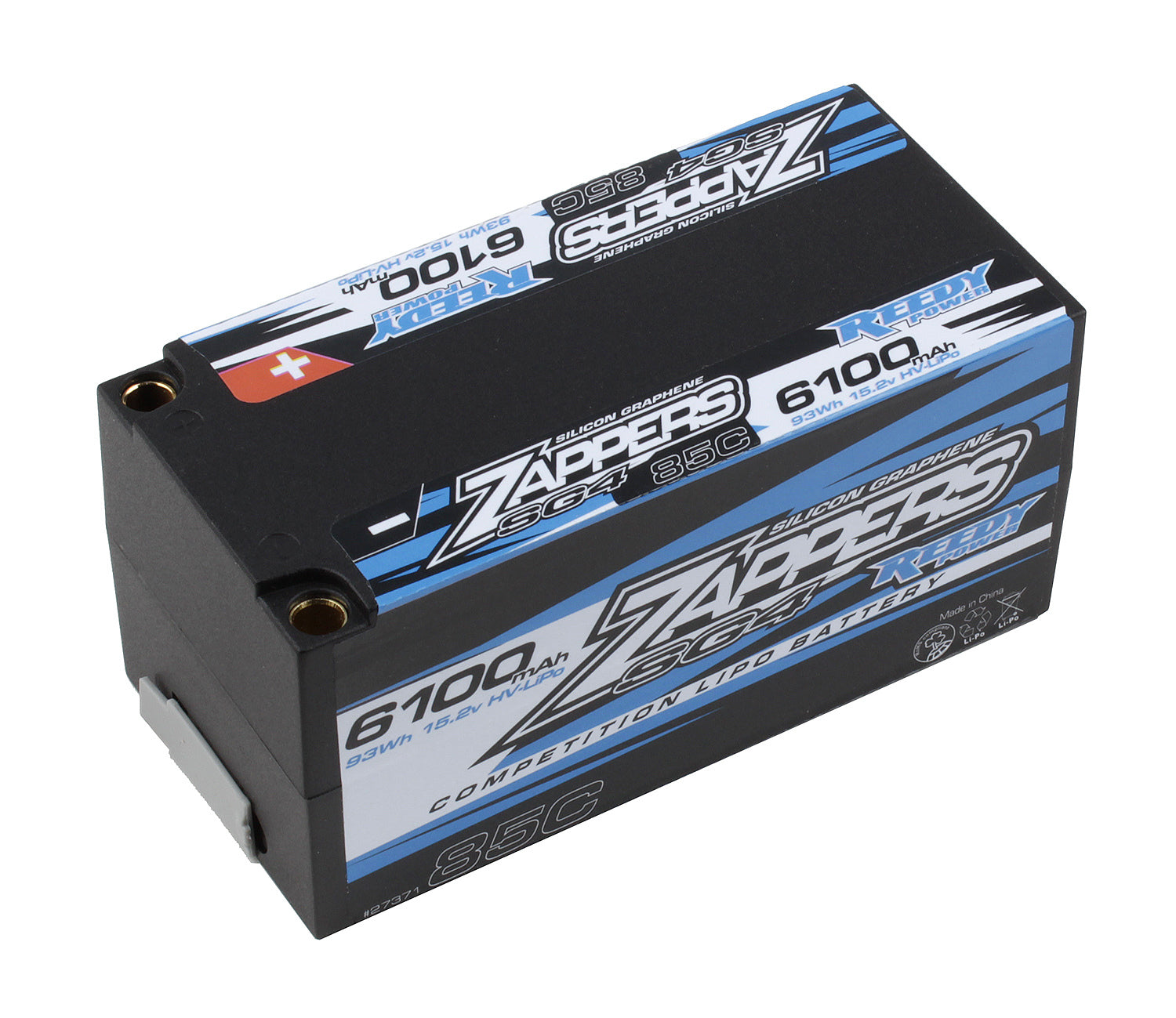 ASS27371 Zappers SG4 6100mAh 85C 15.2V Shorty Team Associated