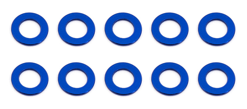 ASS31381 Ballstud Washers, 5.5x3.0x0.5 mm, blue aluminum