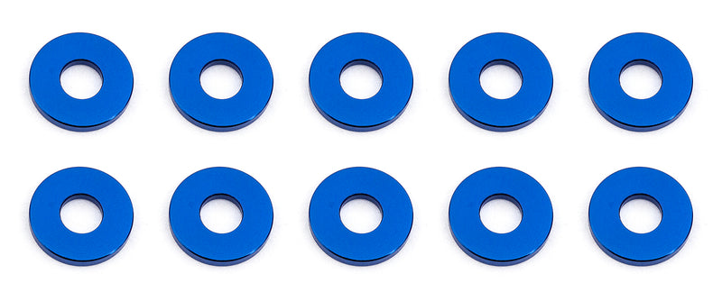 ASS31385 Bulkhead Washers, 7.8x3.0x1.0 mm, blue aluminum