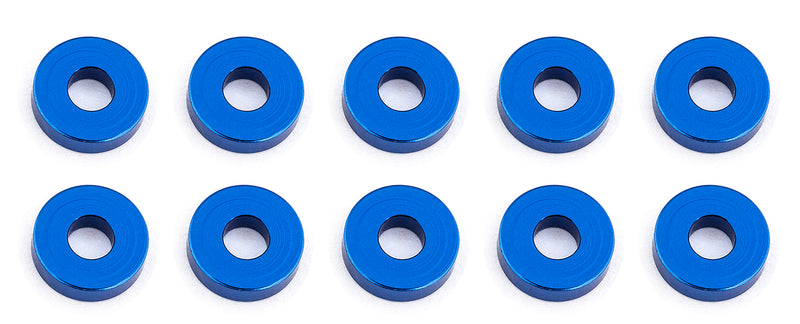 ASS31386 Bulkhead Washers, 7.8x2.0 mm, blue aluminum