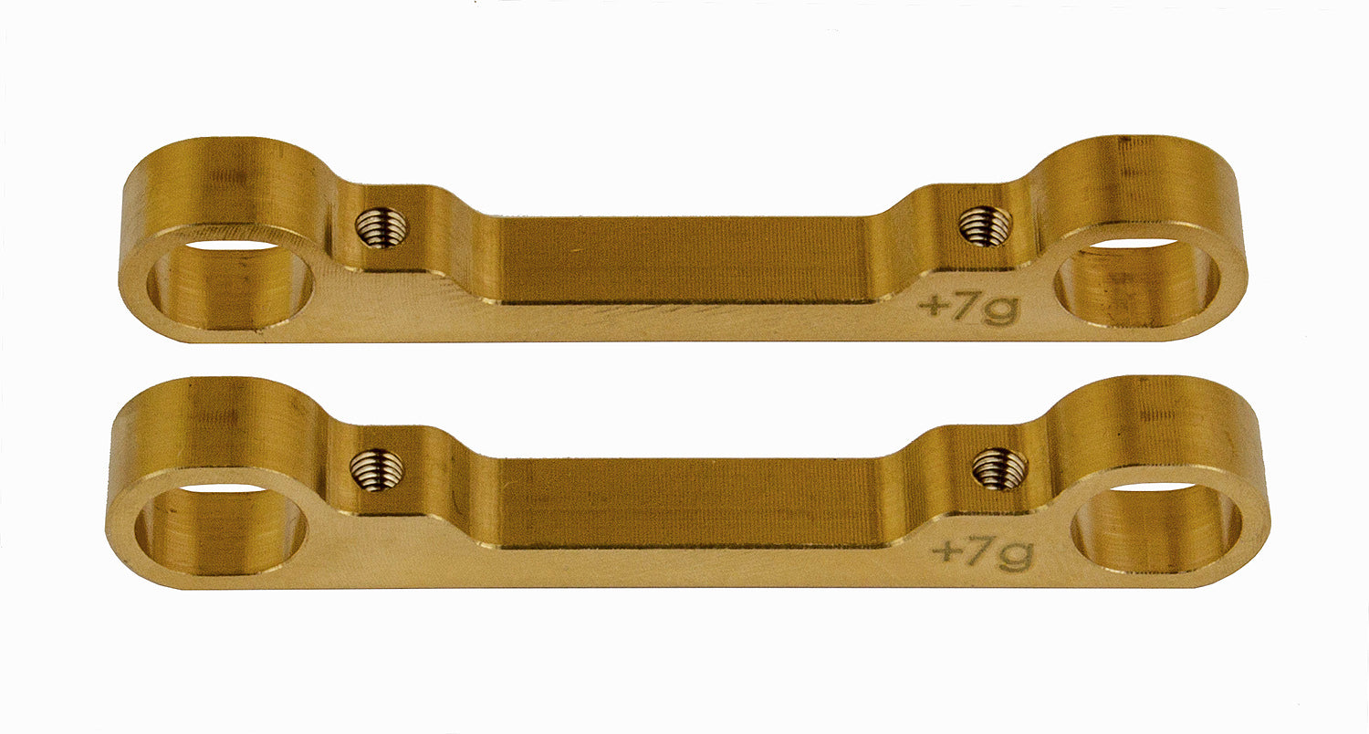 ASS31661 TC7.1 FT Brass Arm Mounts, outer Team Associated