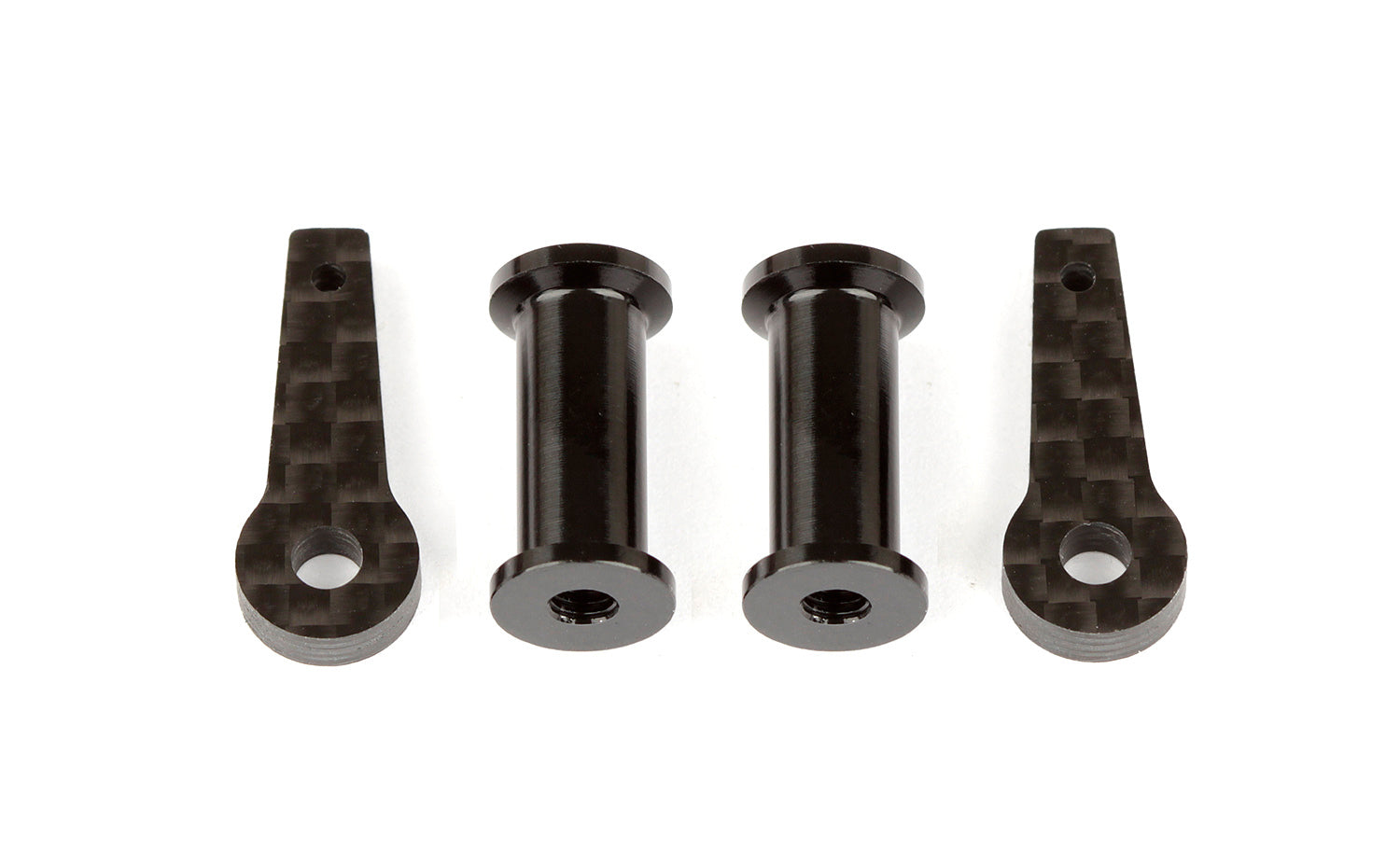 ASS31798 TC7.2 Battery Lock Set, black aluminum, carbon fiber Team Associated