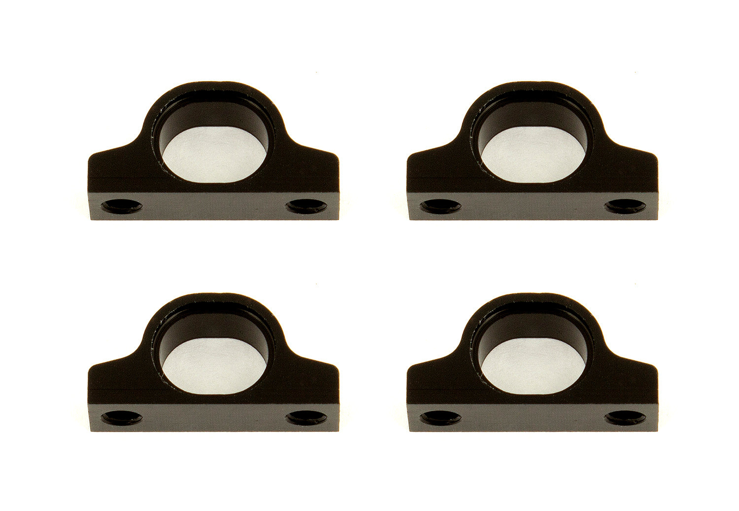 ASS31802 TC7.2 Inner Arm Mounts, black aluminum Team Associated