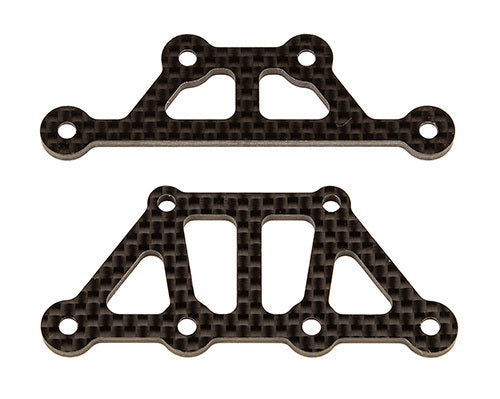 ASS31848 APEX 2 FT TOP PLATES, CARBON F Team Associated