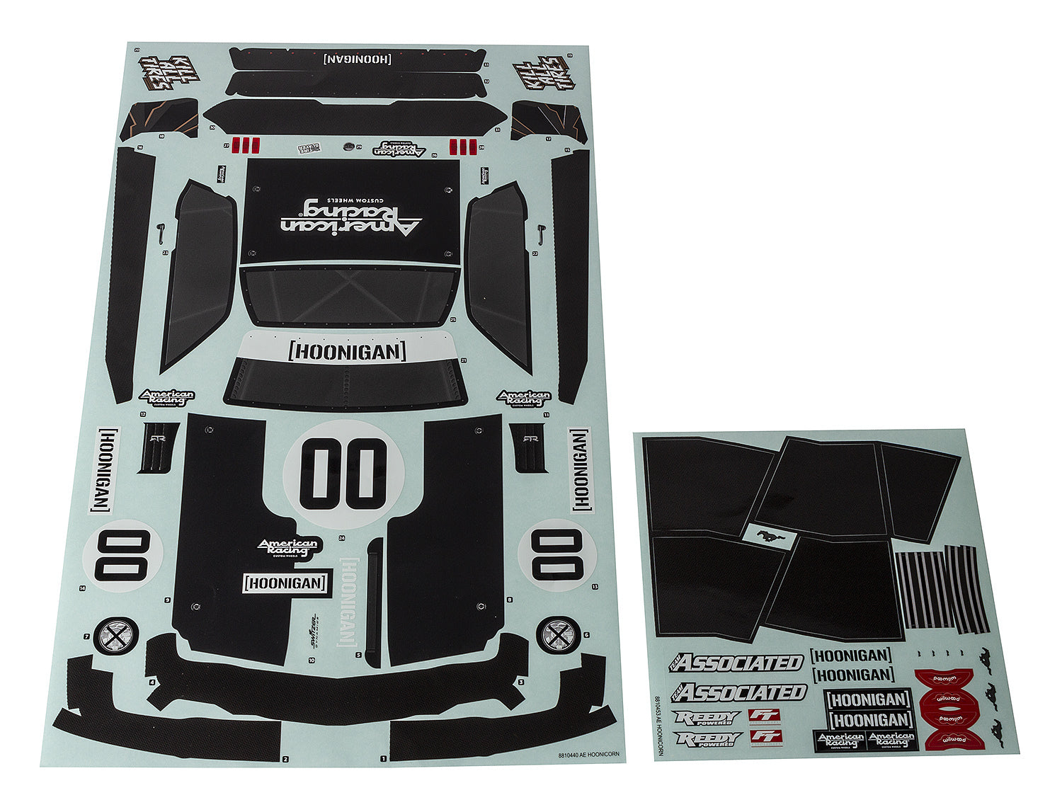 ASS31898 Hoonicorn Body Decal Sheet Team Associated