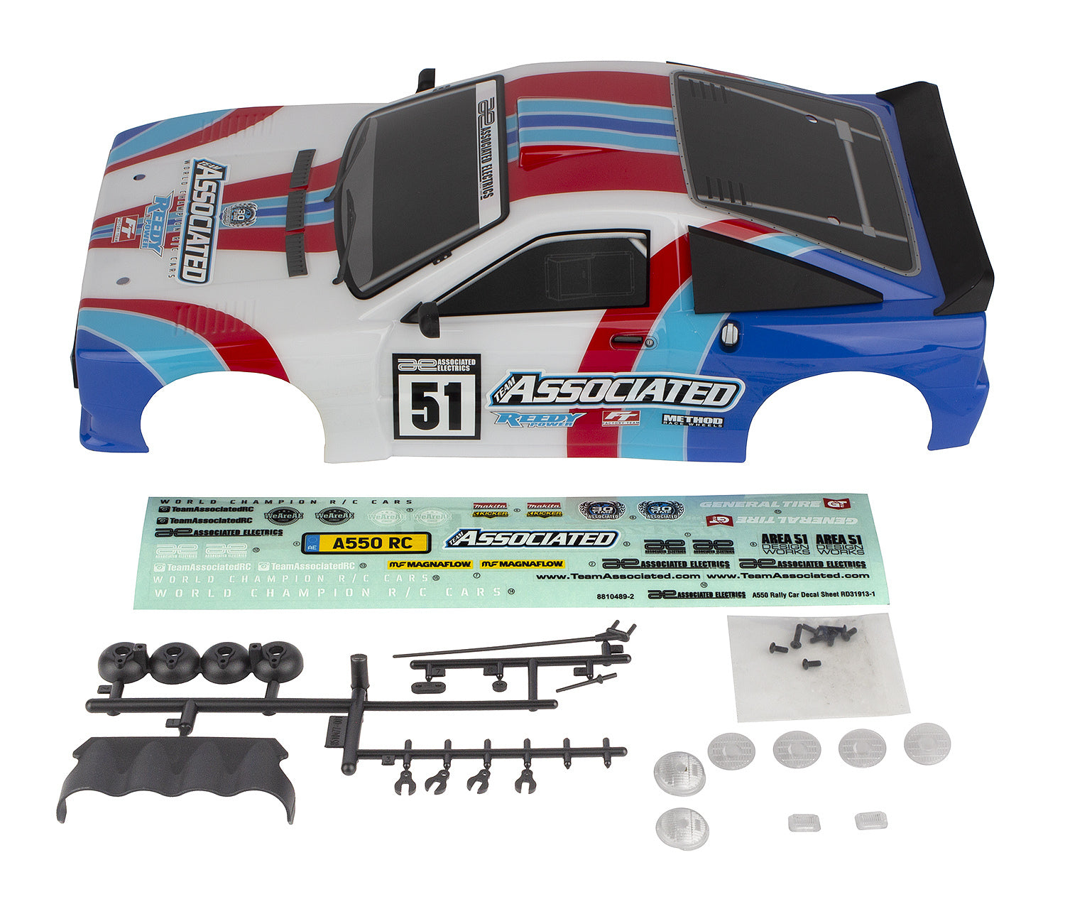 ASS31910 Apex2 Sport, A550 Body, painted Team Associated