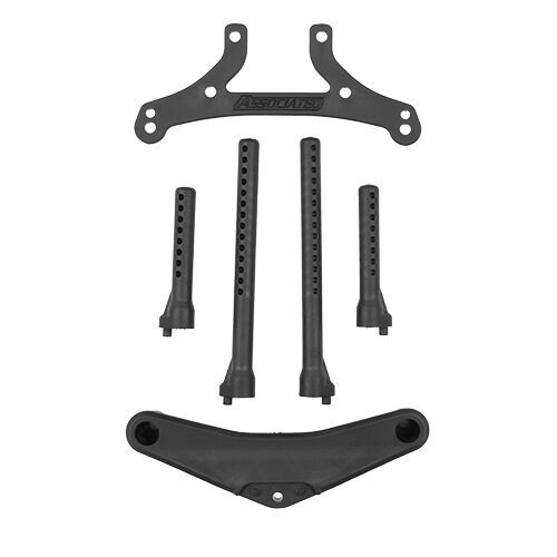 ASS32066 RC10TC8 FRONT BUMPER AND BODY POST SET