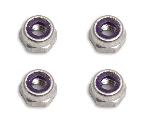 ASS3904 2-56 Aluminium Locknuts TC3/TC6 Team Associated