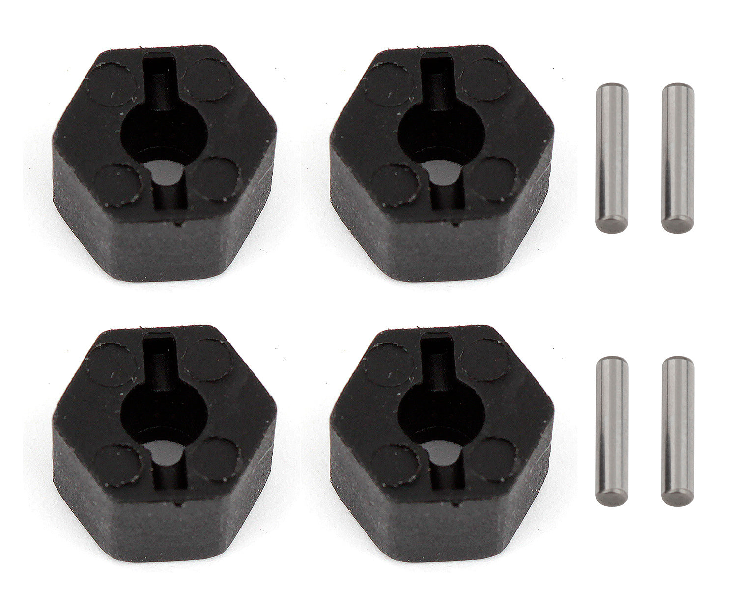 ASS41049 CR12 Wheel Hexes and Pins Set Team Associated