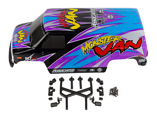ASS41116 MT12 Monster Van Body Set, painted Team Associated