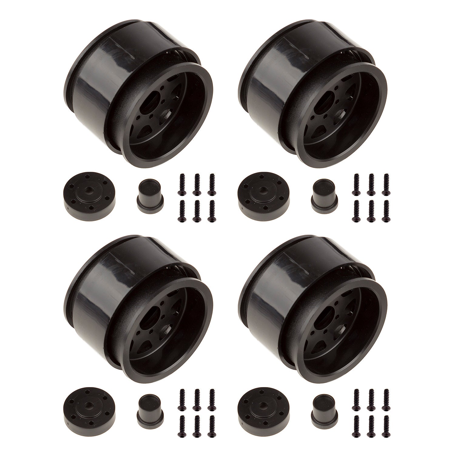ASS42101 Enduro Method 701 Trail Series Wheels, 1.9 in, black Team Associated