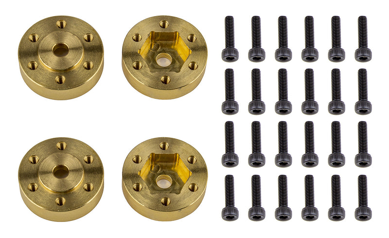 ASS42104 FT Enduro Beadlock Hex Adapters, brass