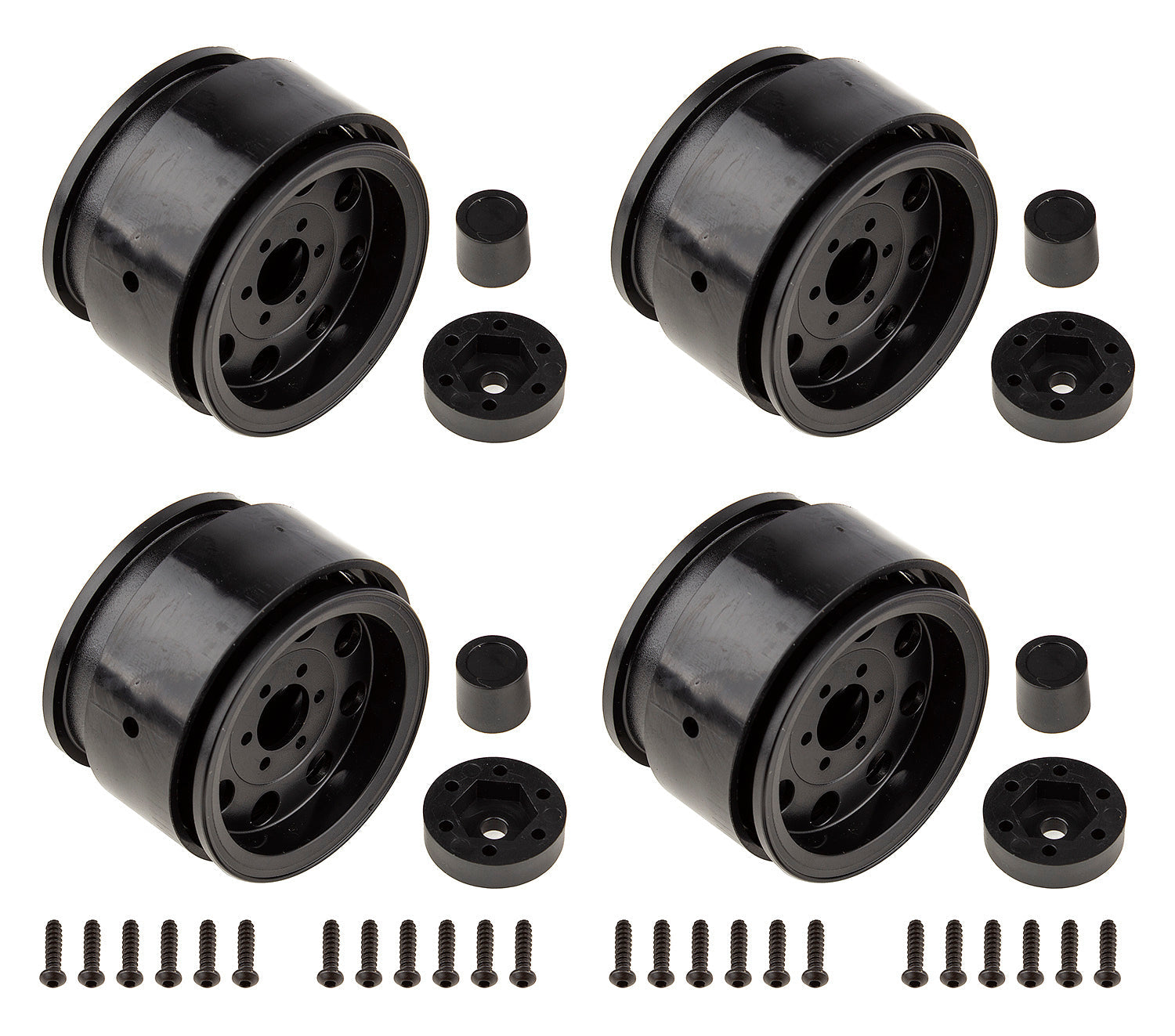 ASS42109 Enduro The Ocho Wheels, 1.90 in, black Team Associated