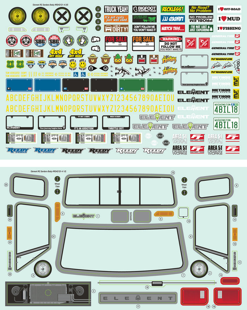 ASS42122 Sendero Body Decal