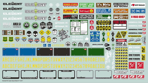 ASS42148 Enduro Scale Decal Sheet