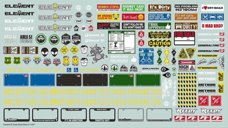 ASS42148 Enduro Scale Decal Sheet