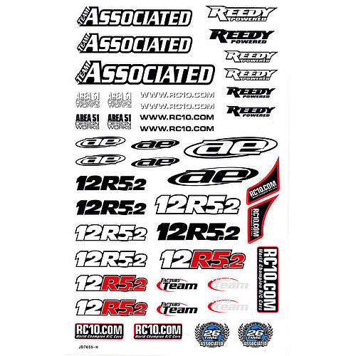 ASS4710 Decal 12R5.2 Team Associated