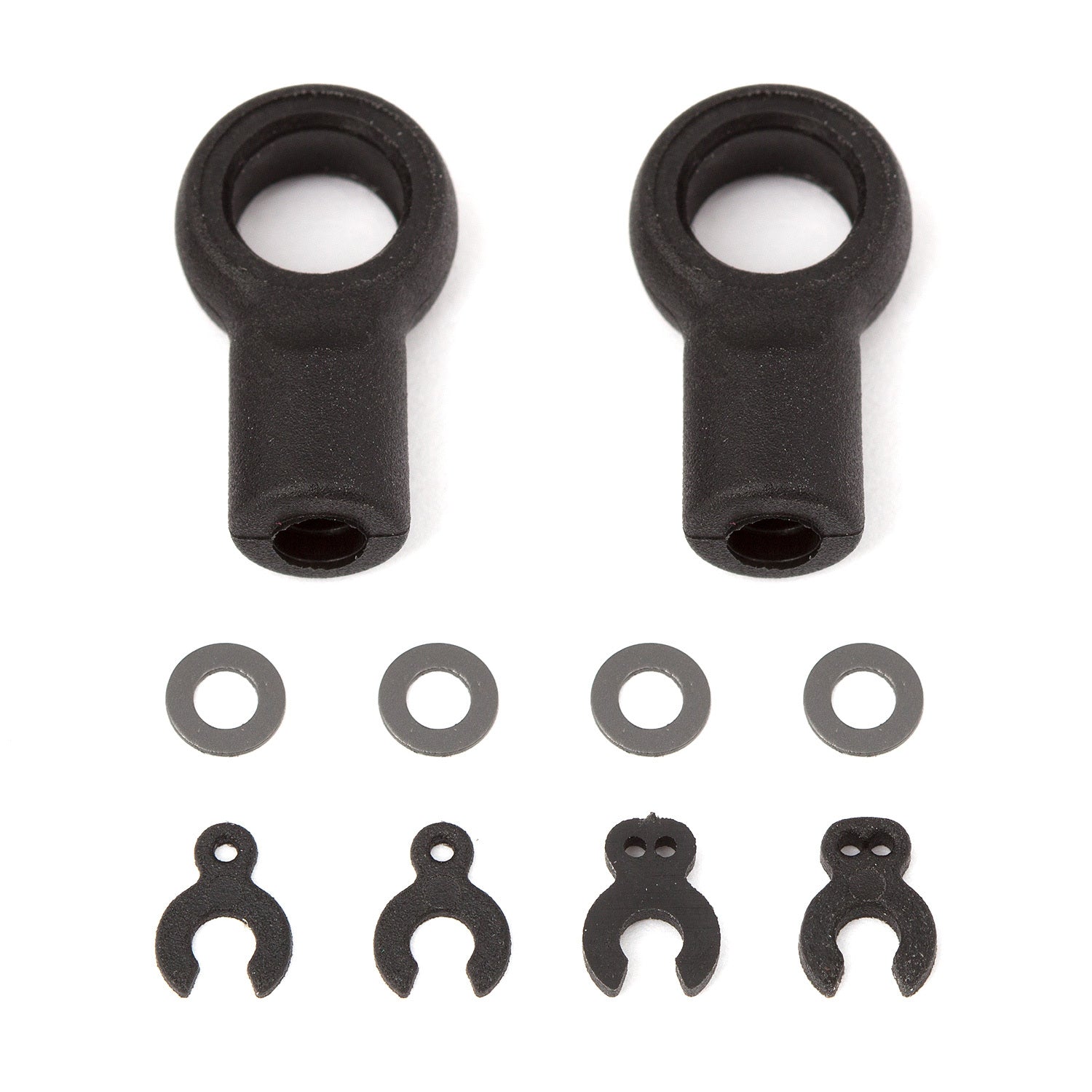 ASS4753 RC12R6 Arm Eyelets and Caster Clips Team Associated