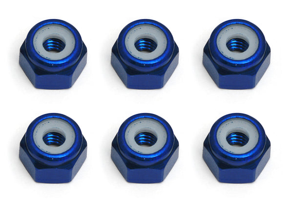 ASS6943 FT Locknuts, 8-32, blue aluminum