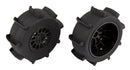 ASS71062 Sand Paddle Tires and Method SC Wheels, mounted, black, rear Team Associated