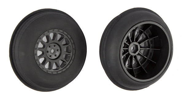 ASS71063 Sand Ribbed Tires and Method SC Wheels, mounted, black, front