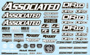 ASS71089 DR10 Decal Sheet Team Associated
