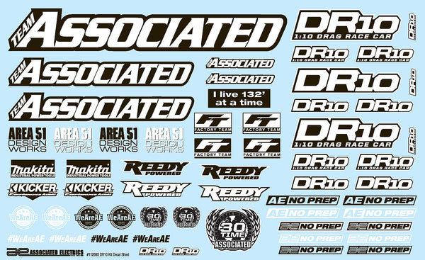 ASS71089 DR10 Decal Sheet