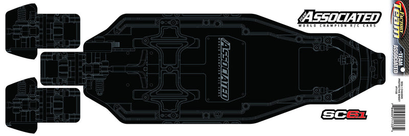 ASS71133 SC6.2/SC6.1 FT Chassis Protective Sheet, printed