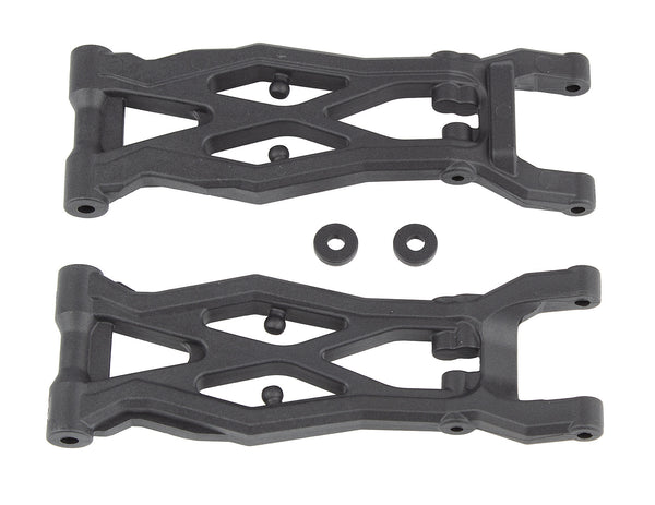 ASS71141 RC10T6.2 FT Rear Suspension Arms, gull wing, carbon