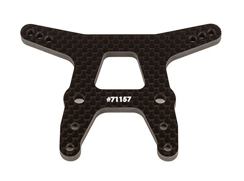 ASS71157 RC10T6.4 Front Shock Tower, gull wing, carbon fiber Team Associated