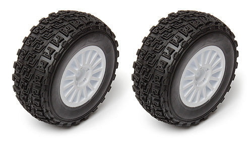 ASS7178 Wheels/Tyres Mounted, white Team Associated
