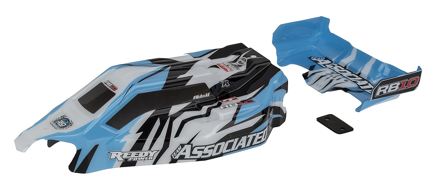 ASS72017 RB10 RTR Body and Wing, blue Team Associated