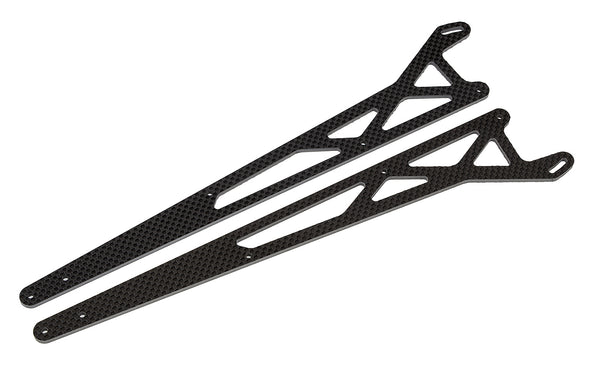 ASS72085 DR10M FT Wheelie Bar Arms, carbon fiber