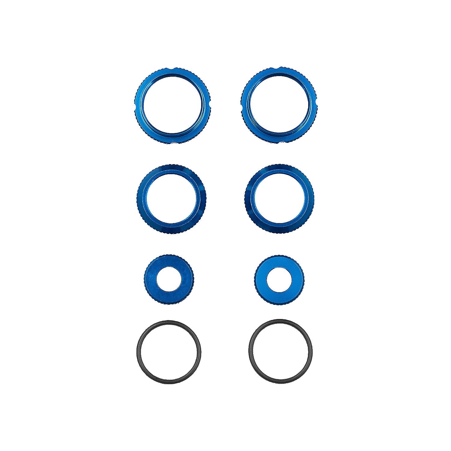 ASS72227 DC10 Shock Collars, Bottom Caps, and Cap Retainers TEAM ASSOCIATED