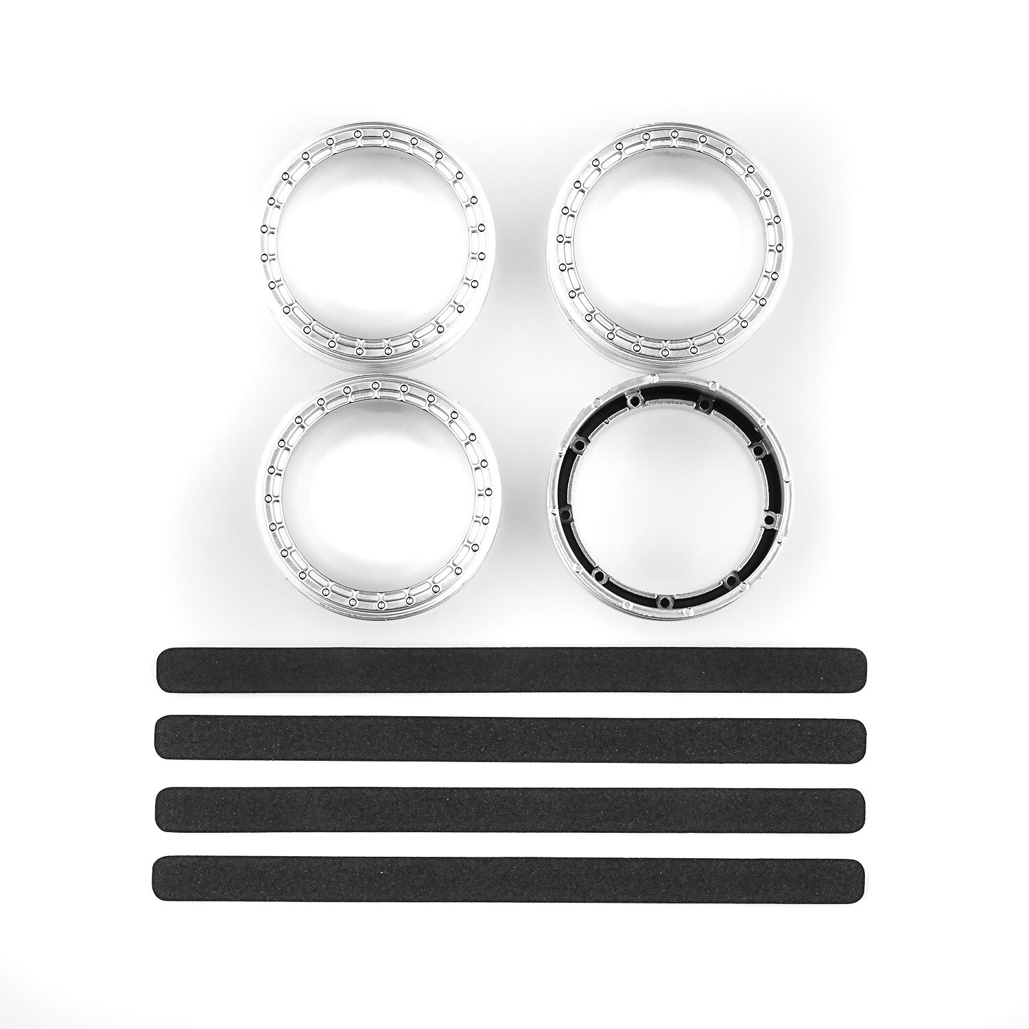 ASS72243 DC10 FT Adjustable Wheel Rims, silver TEAM ASSOCIATED