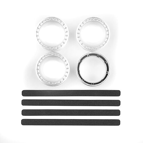 ASS72244 DC10 FT Adjustable Wheel Rims, white TEAM ASSOCIATED
