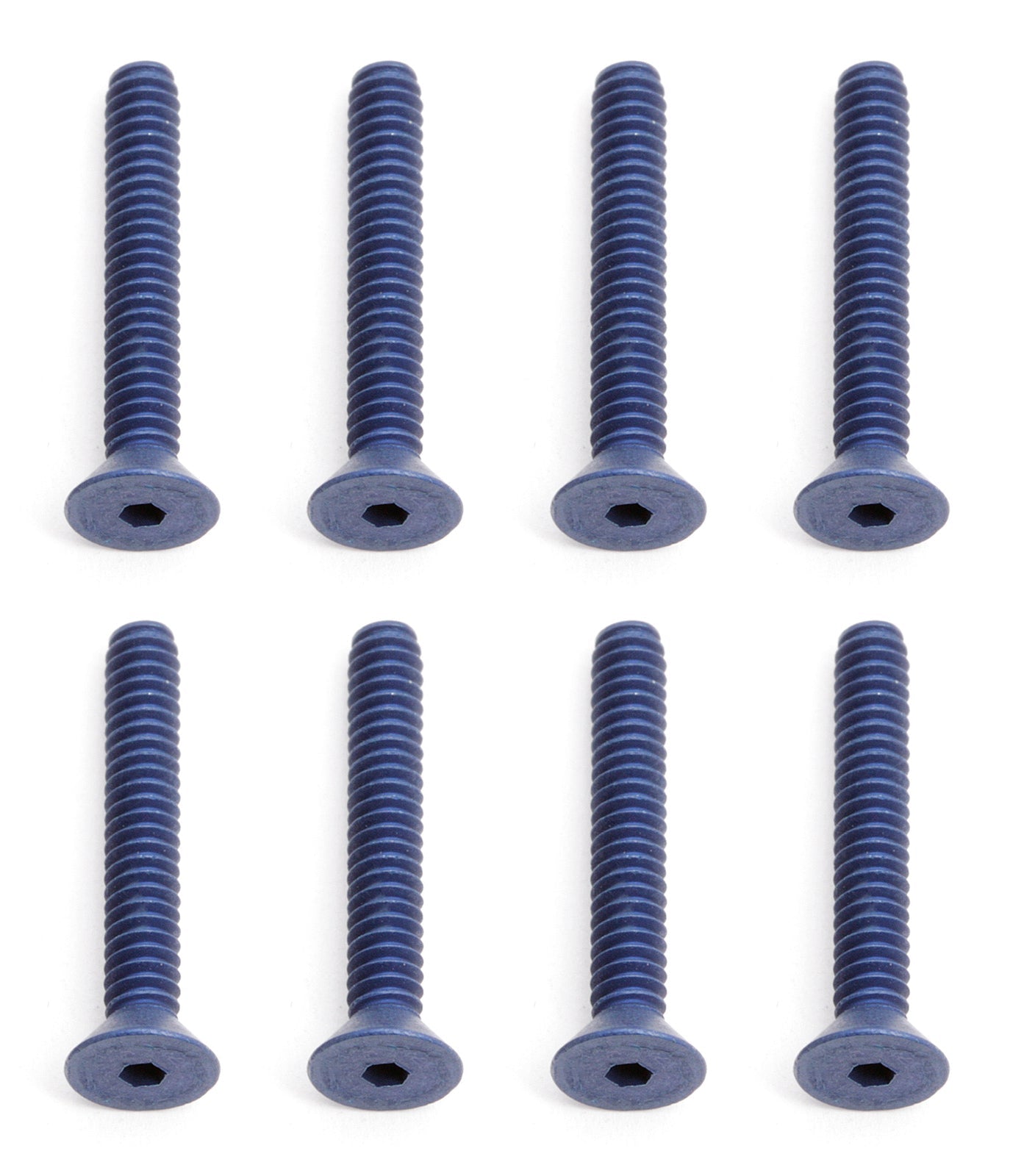 ASS7869 FT Screws, 4-40 x 3/4 in FHCS, blue aluminum Team Associated