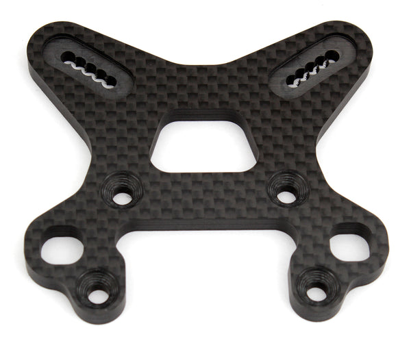 ASS81028 RC8B3 FT Front Shock Tower, carbon fiber