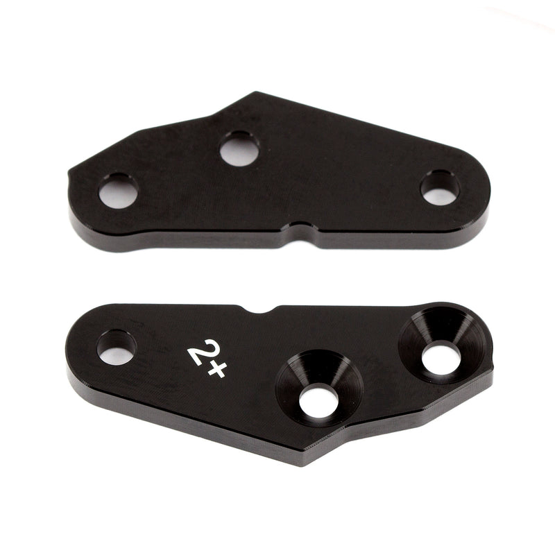 ASS81063 RC8B3 Steering Block Arms, +2 deg., aluminum