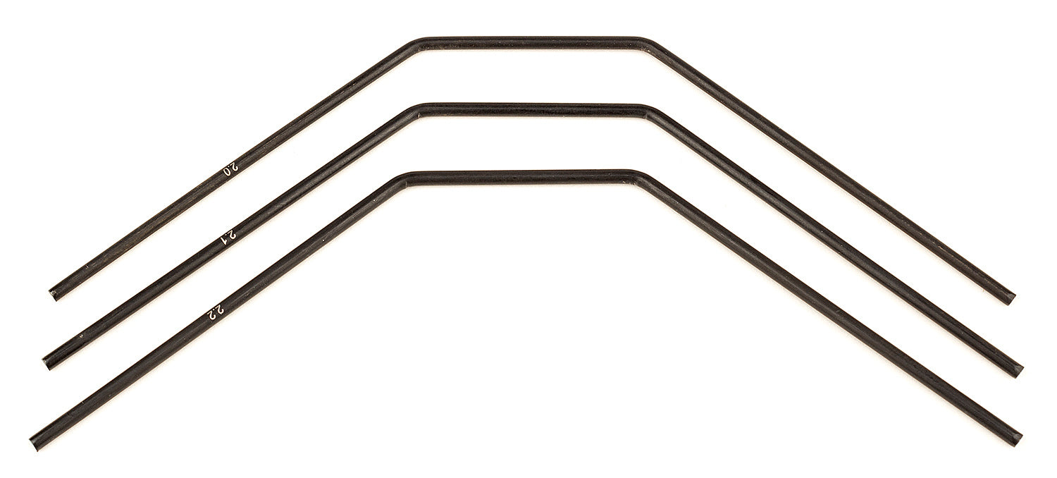 ASS81129 RC8B3 FT Front Anti-roll Bars, 2.0-2.2mm Team Associated