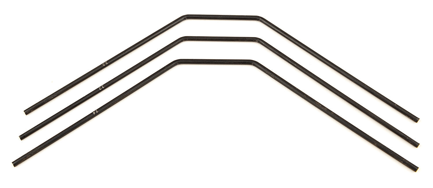 ASS81139 RC8B3 FT Rear Anti-roll Bars, 2.2-2.4mm Team Associated
