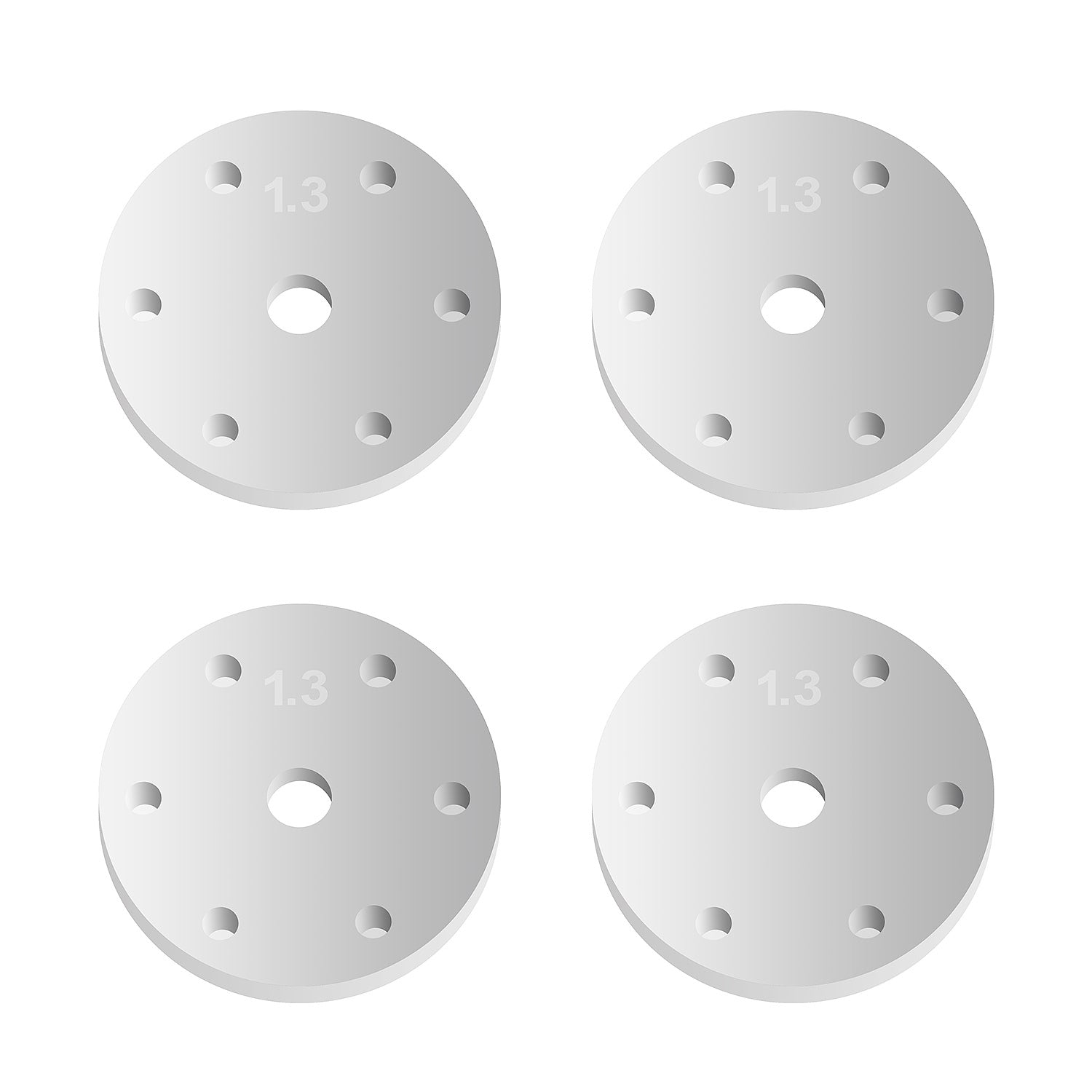 ASS81202 FT 16mm Shock Piston, 6x1.3mm, flat Team Associated