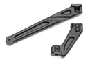 ASS81301 RC8B3 Chassis Braces, short (front and rear) Team Associated