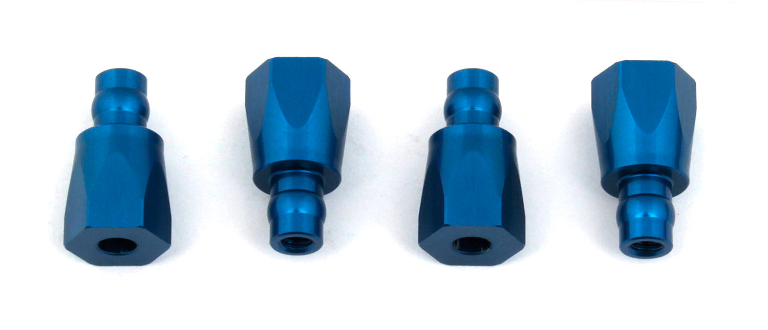 ASS81410 RC8B3.1 Shock Bushings, blue aluminum Team Associated